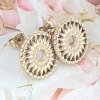 gold earrings made of stainless steel