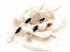 gold plated earrings with exclusive cubic zirconia