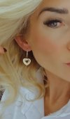 gold earrings made of stainless steel