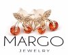 exclusive swarovski gold-plated earrings