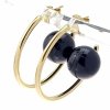 gold earrings made of stainless steel