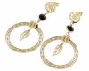 gold earrings made of stainless steel