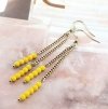 gold earrings made of stainless steel