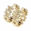gold plated earrings with exclusive cubic zirconia