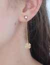EARRINGS SILVER STAINLESS STEEL CELEBRITY
