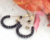 gold earrings made of stainless steel