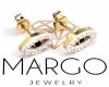 gold earrings made of stainless steel