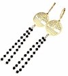 gold earrings made of stainless steel
