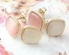 gold earrings made of stainless steel