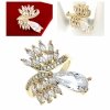 gold ring 17,00mm. gold-plated engagement xuping