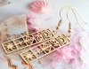 gold earrings made of stainless steel