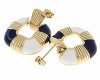 gold earrings made of stainless steel