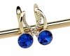 gold plated earrings with exclusive cubic zirconia