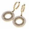 gold earrings made of stainless steel