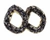 gold plated earrings with exclusive cubic zirconia