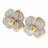 gold earrings made of stainless steel