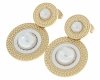 gold earrings made of stainless steel