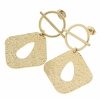 gold earrings made of stainless steel