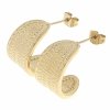 gold earrings made of stainless steel