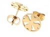 gold earrings made of stainless steel