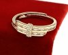 gold ring 18,60mm. gold-plated engagement xuping