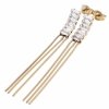 gold earrings made of stainless steel