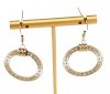 EARRINGS SILVER STAINLESS STEEL CELEBRITY
