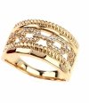 gold ring 18,60mm. gold-plated engagement xuping