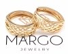 gold plated earrings with exclusive cubic zirconia
