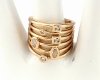 gold ring 18,60mm. gold-plated engagement xuping