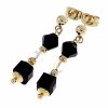 gold earrings made of stainless steel