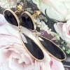 gold earrings made of stainless steel
