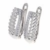 gold plated earrings with exclusive cubic zirconia