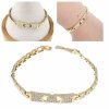 gold bracelet for a gold-plated leg
