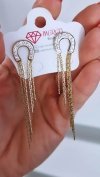 gold earrings made of stainless steel