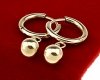 gold earrings made of stainless steel