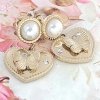 gold earrings made of stainless steel