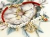 gold gilded gold plated cord bracelet