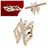 exclusive swarovski gold-plated earrings