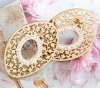gold earrings made of stainless steel