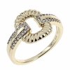 gold ring 18,60mm. gold-plated engagement xuping