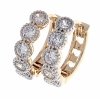 exclusive swarovski gold-plated earrings