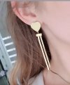 gold earrings made of stainless steel