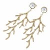 gold earrings made of stainless steel