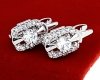 gold plated earrings with exclusive cubic zirconia