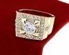 gold ring 18,60mm. gold-plated engagement xuping