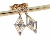 exclusive swarovski gold-plated earrings