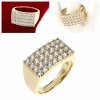 gold ring 18,60mm. gold-plated engagement xuping