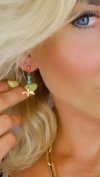 gold earrings made of stainless steel