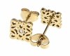 gold earrings made of stainless steel